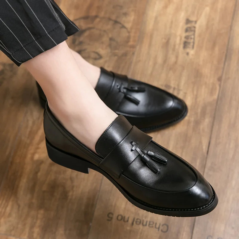 Men's Slip-On Leather Dress Shoes