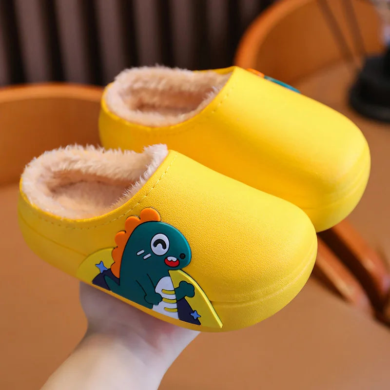 kids Warm Slippers Designer Fluffy Indoor Shoes for Children for winter season