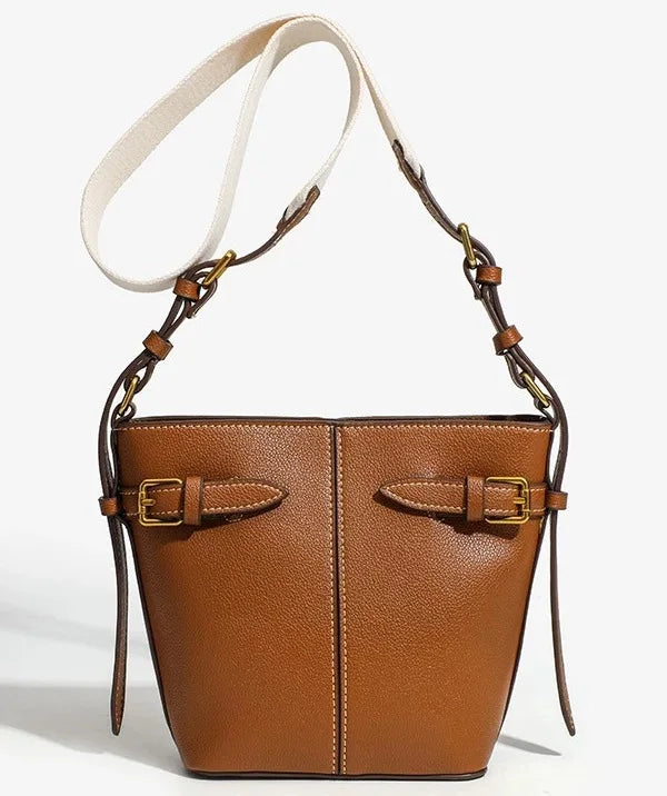 Women's Fashionable PU Bucket Handbag