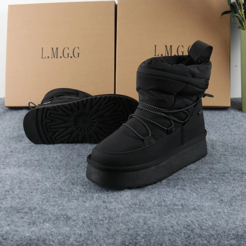 Women’s Waterproof Warm Snow Boots with Thick Sole