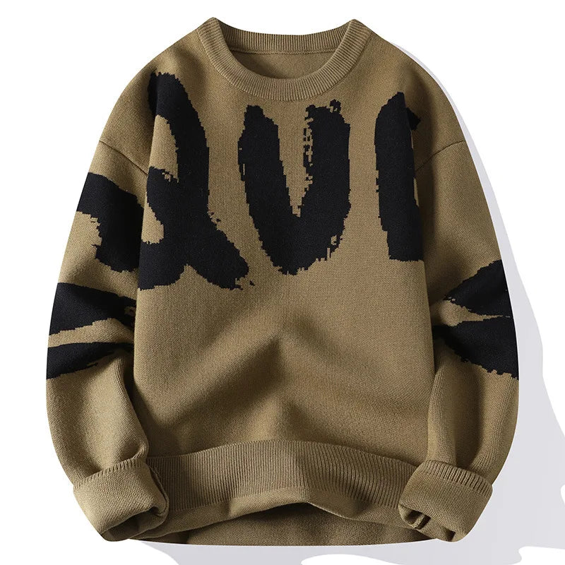 Men Top Crew Neck Jumper Knitwear for winter season