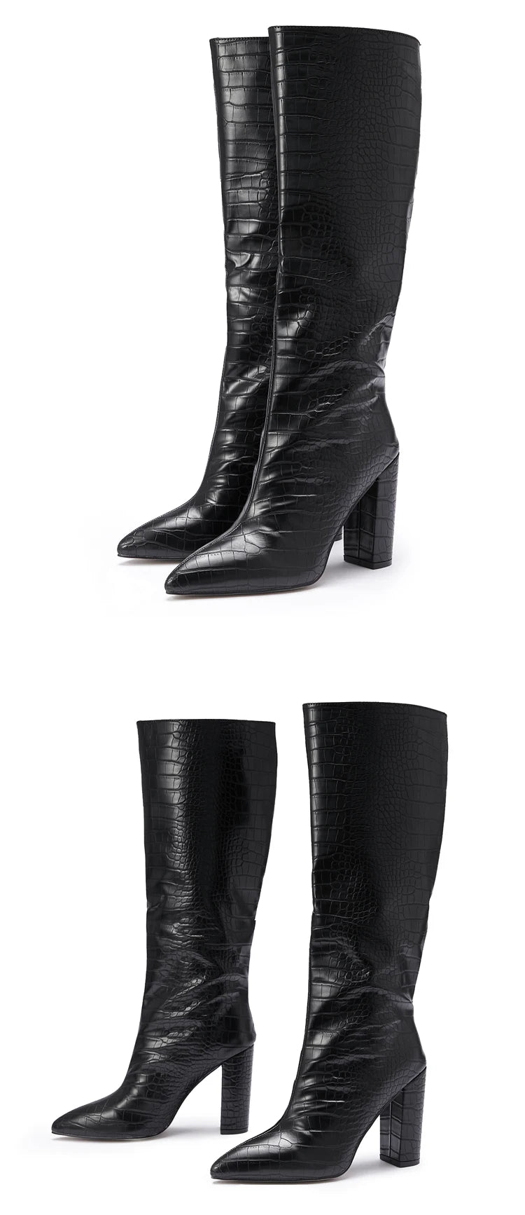Women Thick Heel Knee High Boots. For winter season