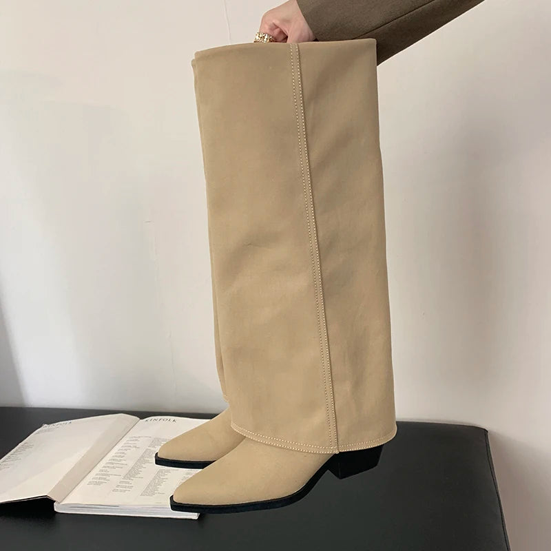 Women Boots Comfortable Square Toe Ankle