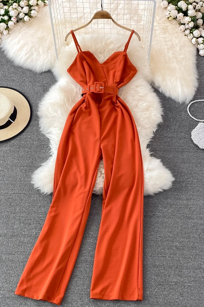 Casual High-Waist Jumpsuit