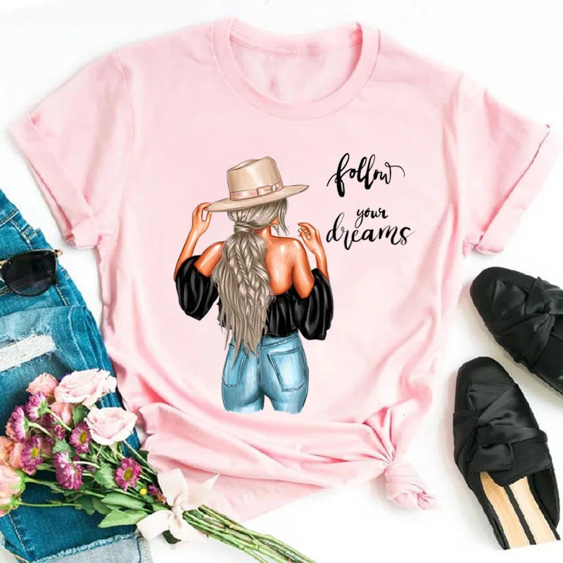 Women's Vintage O-Neck Cotton T-Shirts