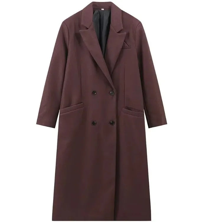 Women’s Stylish Turn-Collar Coat