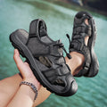 Men's Elastic Reel Leather Slippers