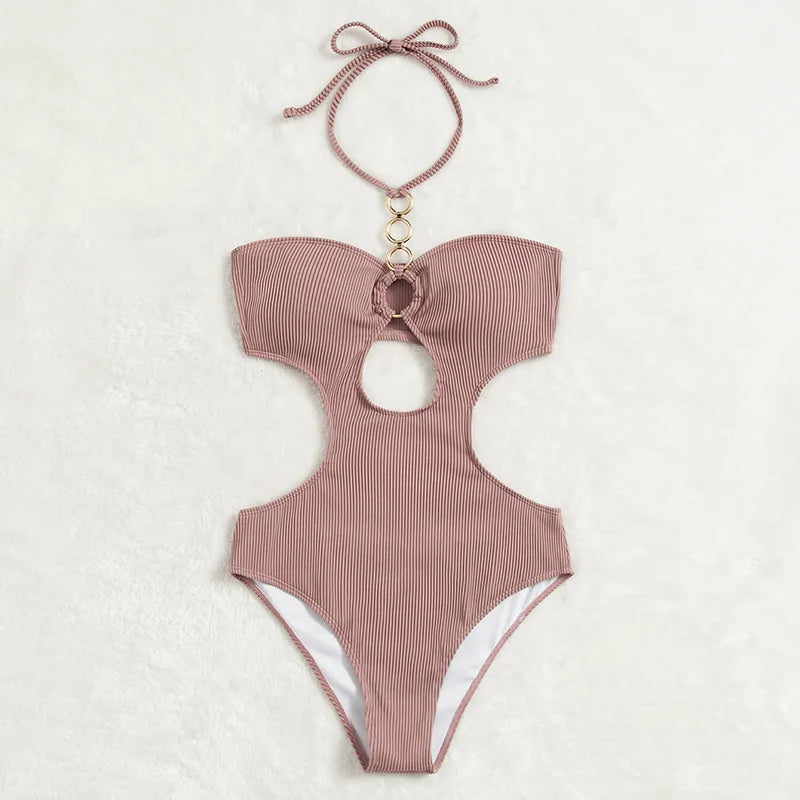 Backless One-Piece Bikini