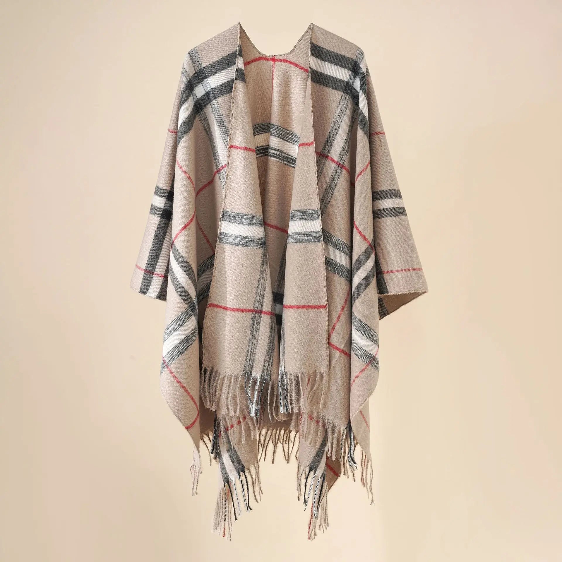 Women’s Boho Open-Front Poncho