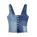 Women’s Embroidered Jeans Camisole Top