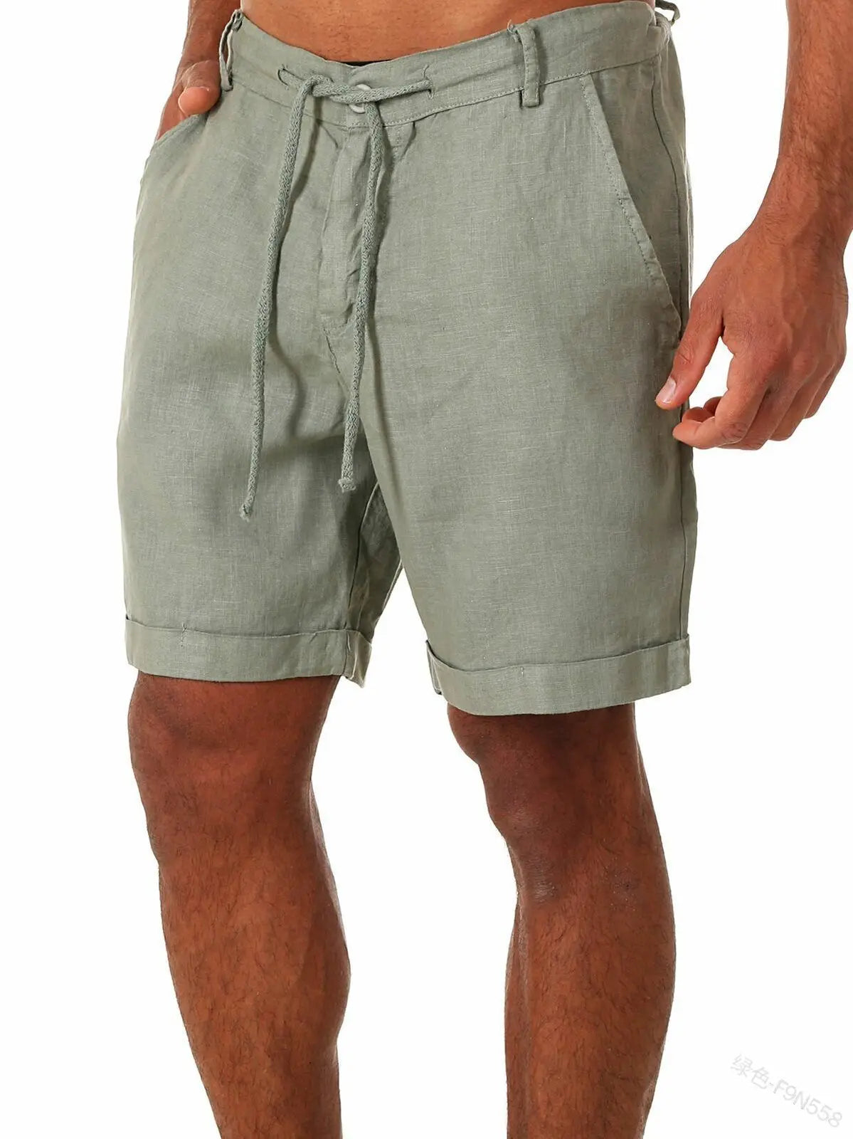 Breathable Thin Linen Cargo Shorts