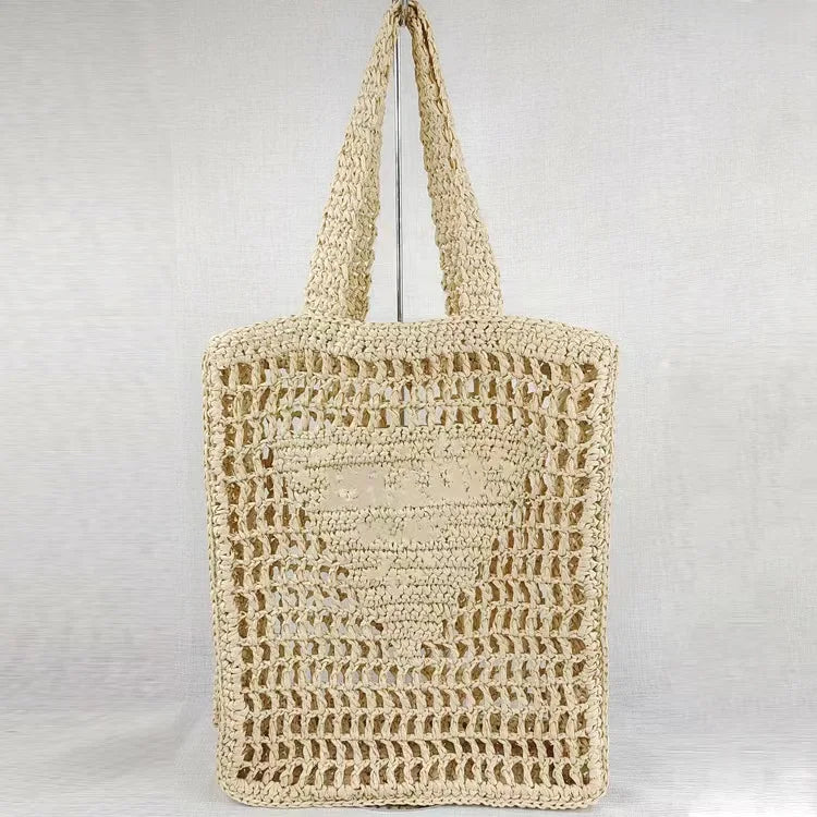 Women’s Straw Tote Bag with Shoulder Straps
