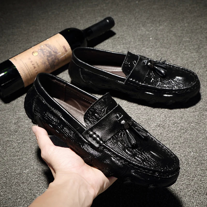Men’s Genuine Leather Tassel Loafers
