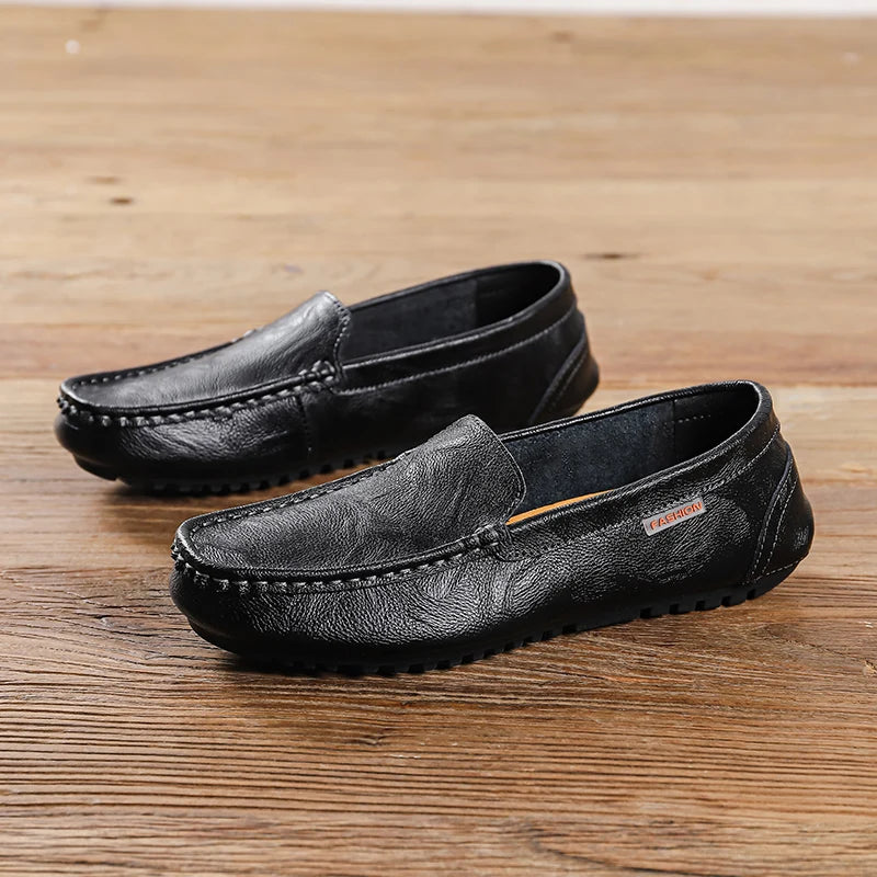 Cow Leather Walking Loafers
