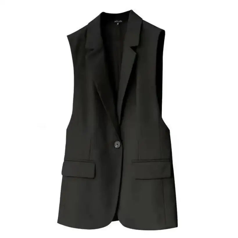 Loose-Fitting Sleeveless Vest