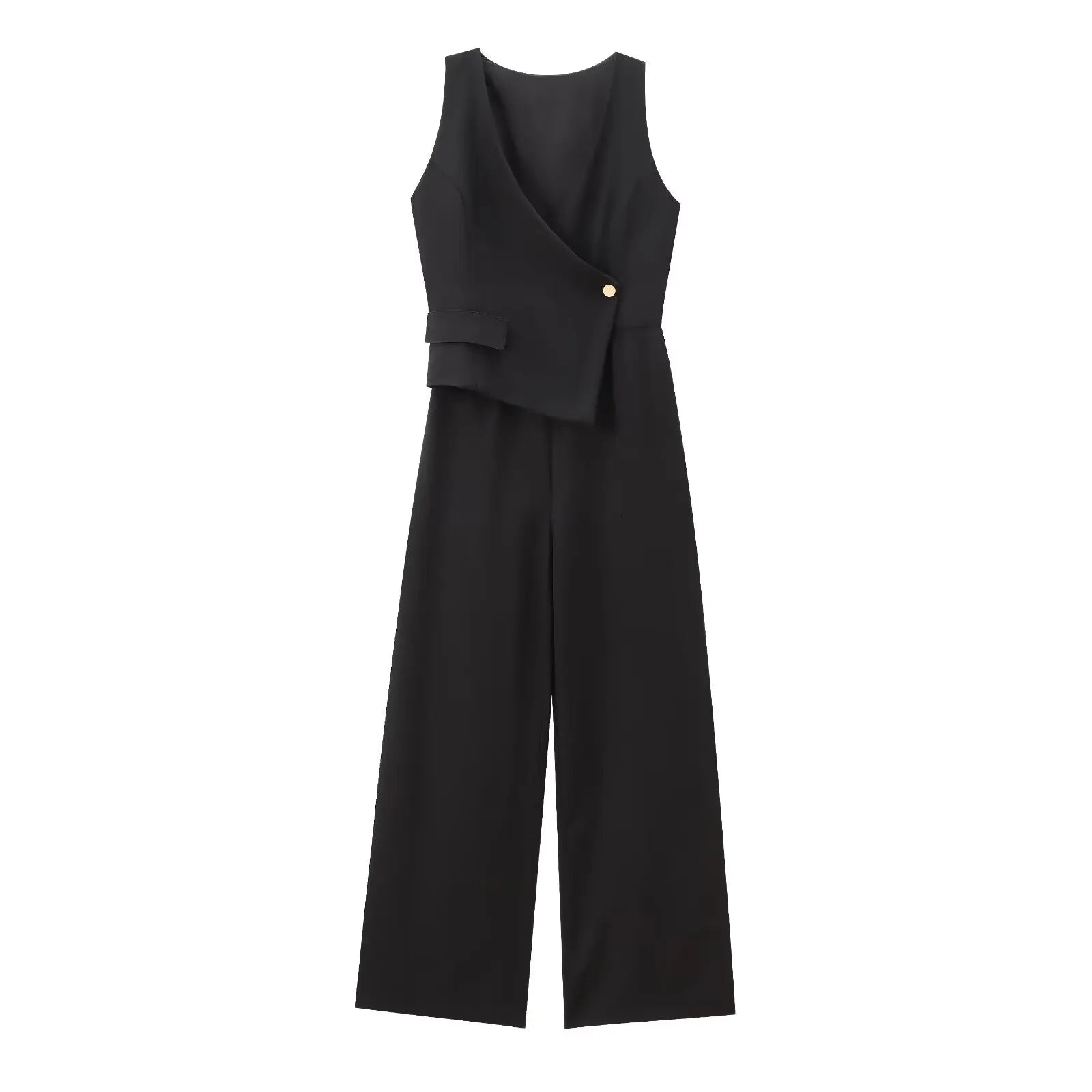 Vintage Sleeveless Chiffon Playsuit