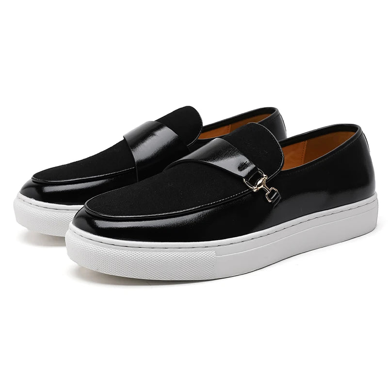 Men's Office Flats with Anti-Slip Comfort