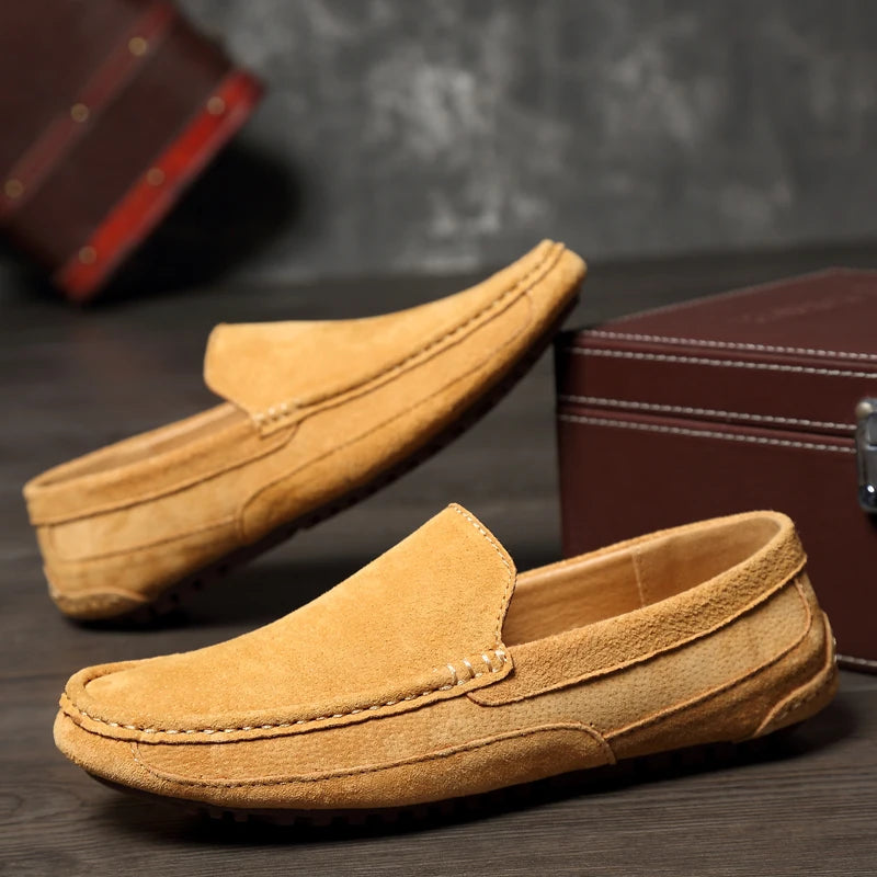 Breathable Genuine Leather Formal Loafers