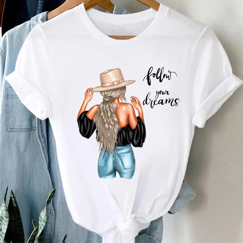Women's Vintage O-Neck Cotton T-Shirts