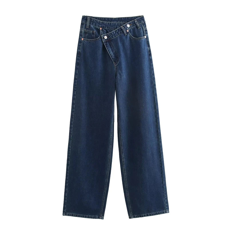 Women’s High-Waist Wide Leg Denim Jeans