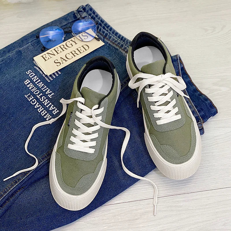 Men's Thick Bottom Canvas Platform Shoes
