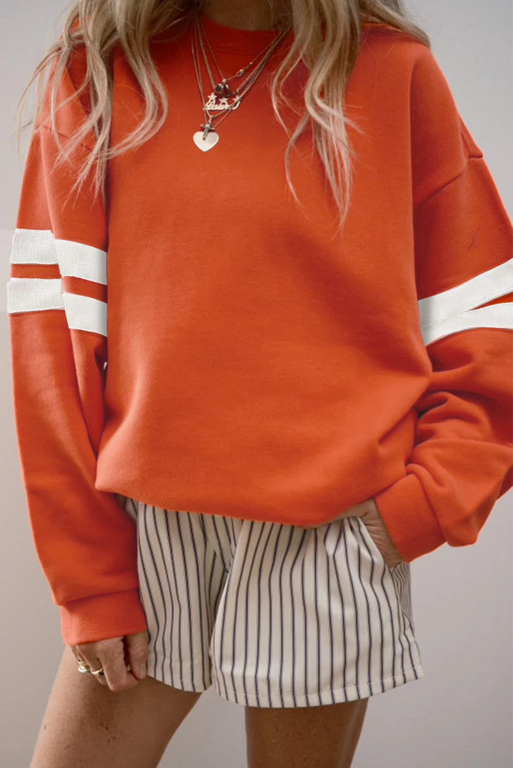 Women’s Oversized Crewneck Varsity Sweatshirt