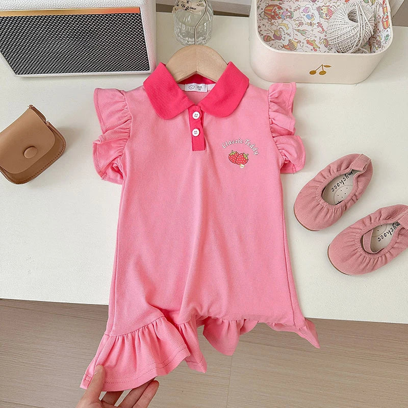 Sleeveless Ruffle Dress for Baby Girls