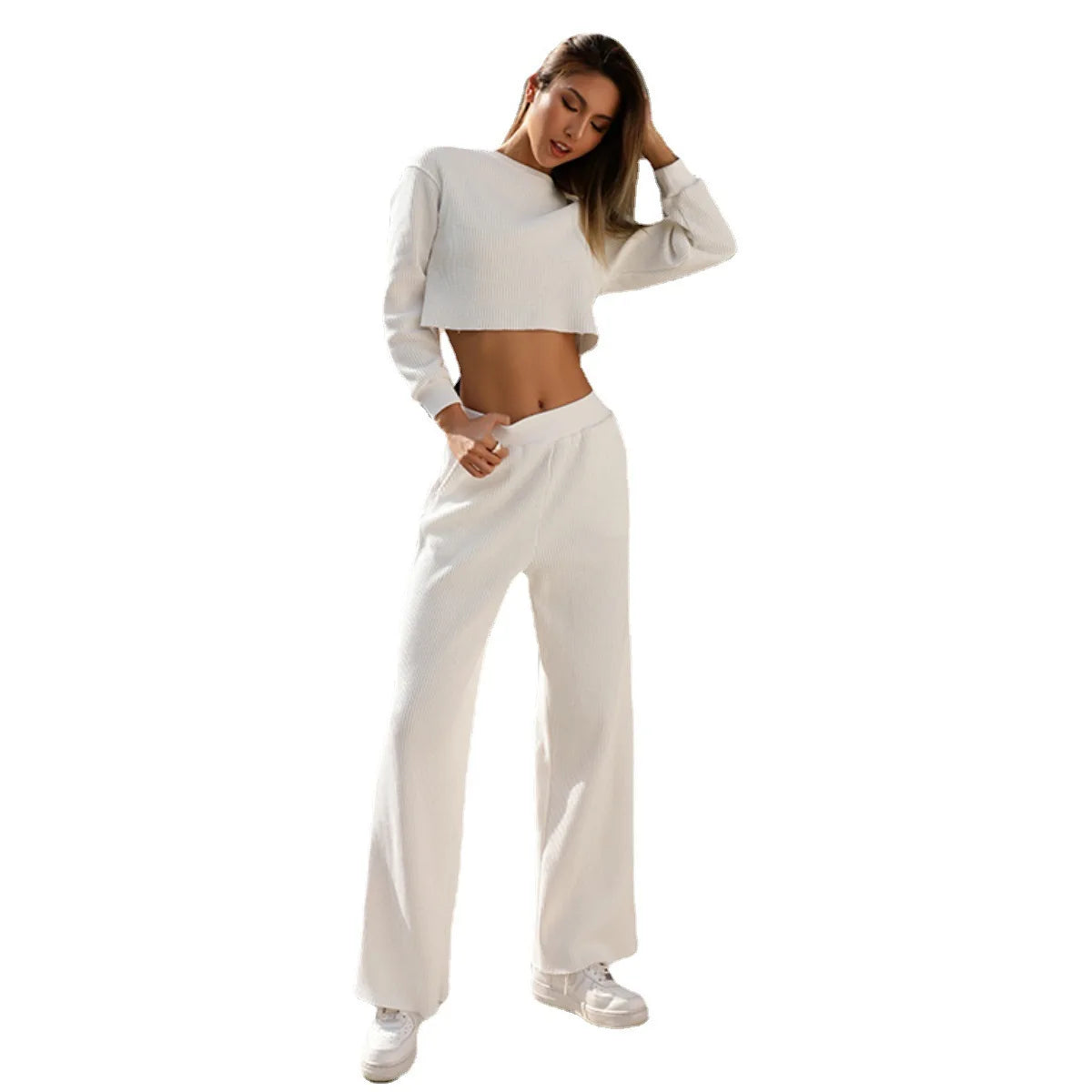 Women’s Knitted Sweatpants Set