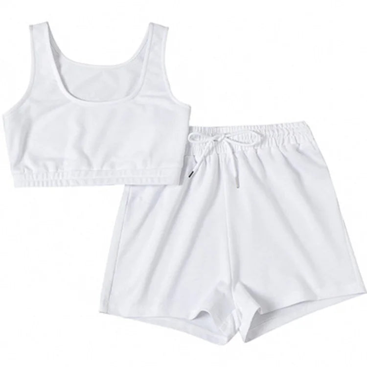 Women's Croptop Two-Piece Set