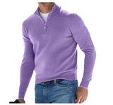 Men’s Knitted Half-Zipper Sweater