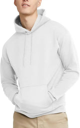 Men’s Solid Color Hoodie with Cartoon Accents