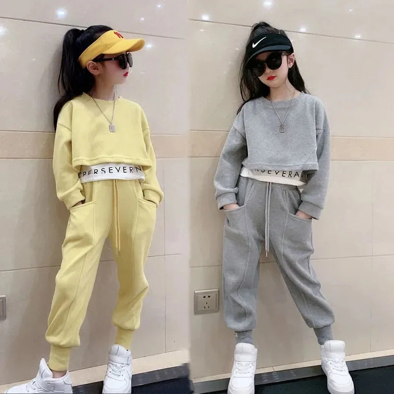 Girls’ Two-Piece Sports Hoodie Set