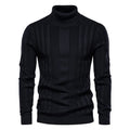 Men’s Turtleneck Solid Color Pullover Sweater