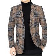 Men’s Plaid Casual Blazer