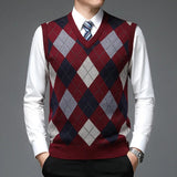 Men’s Sleeveless Knitted Wool Vest