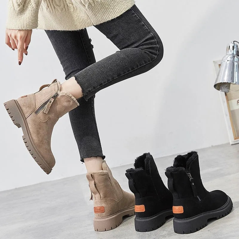 Women’s Elegant Suede Midi Boots