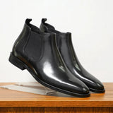 Men’s High-End Leather Non-Slip Boots