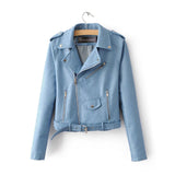Women’s Mustard PU Motorcycle Jacket
