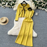 Women’s Elegant Knitted Two-Piece Set