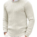 Men’s Thick Knit Casual Pullover Sweater