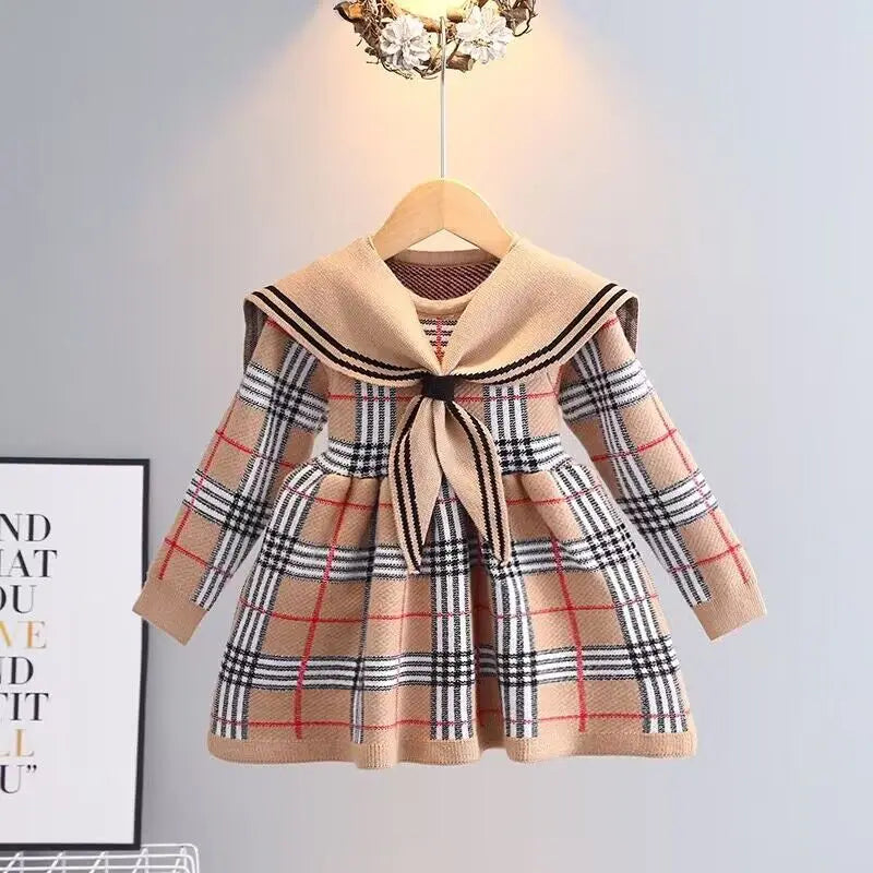 Baby Girls’ Casual Knitted Dress