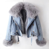 Vintage Women’s Cropped Wool-Blend Jacket