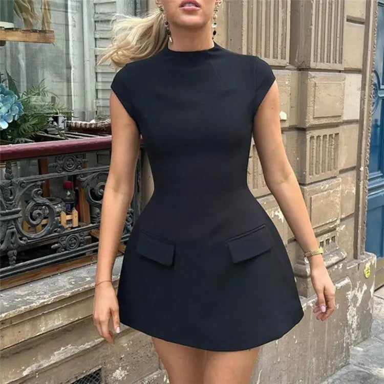 high Quality Thick Elegant Dress for Women Ladies Official Dresses Summer