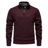 Men’s Quarter Zip Warm Knit Pullover Sweater