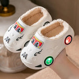 Kids’ Winter LED Light-Up Slippers
