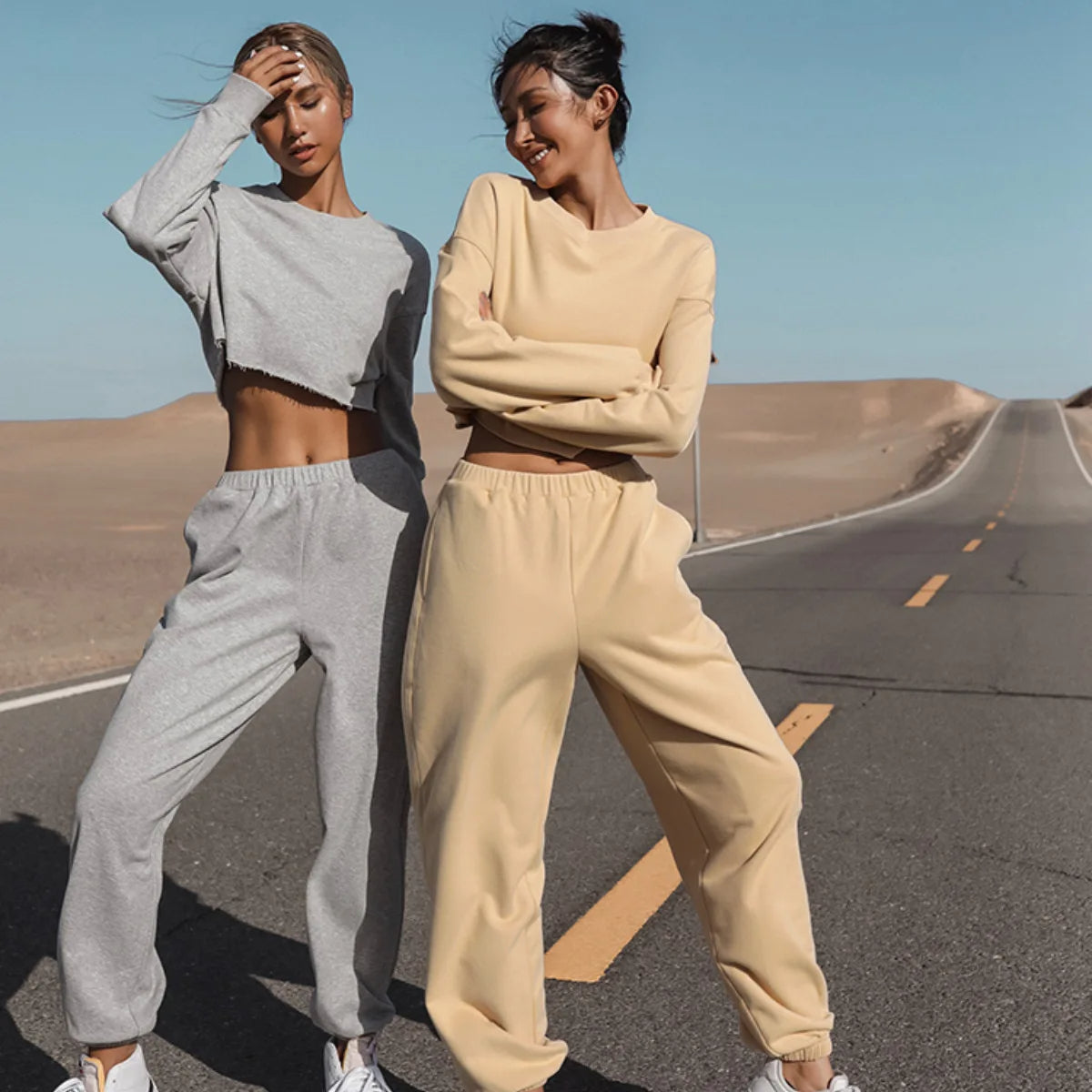 Women’s Loose-Fit 2-Piece Sweatshirt Set