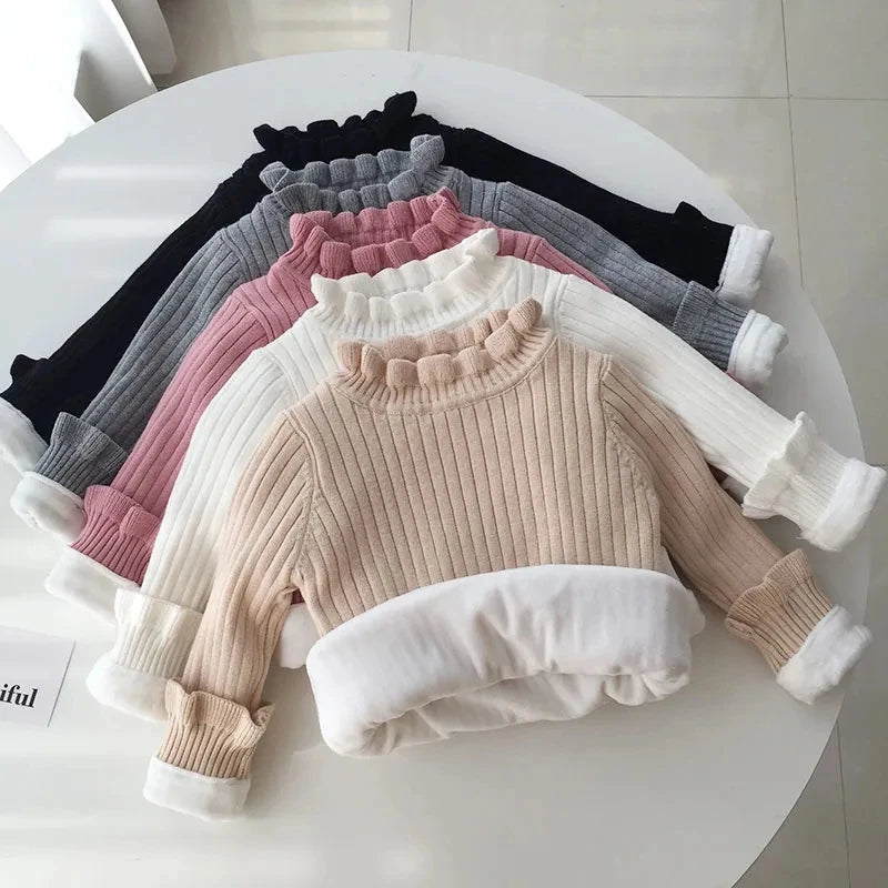 Girls’ Warm Fleece Long Shirt