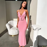 Bodycon Backless Maxi Long Dress