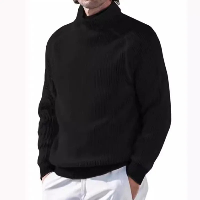 Winter Loose-Fit Men’s Turtleneck Sweater
