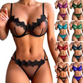 New Lingerie Erotic Bra and Underwear Sets Sexy Thin Mesh Transparent S-XXL Women Lingerie